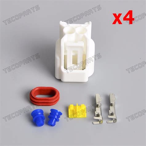 4 Set Cbrgsxrhayabusa Pencil Coil Connectors For Honda Suzuki Yamaha Kawasaki Ebay