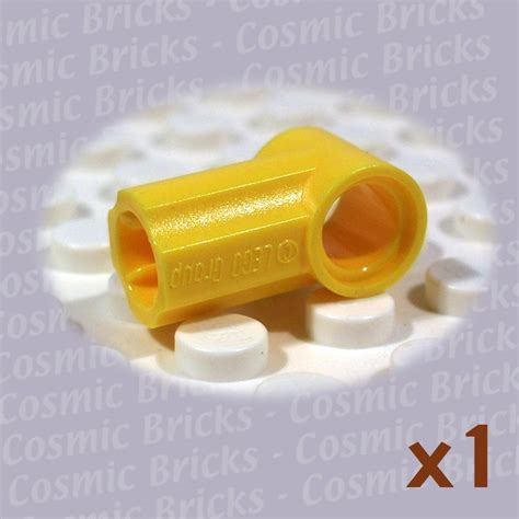 Lego Yellow Technic Axle And Pin Connector Angled