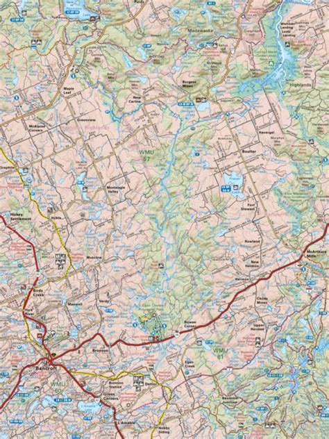 CCON55 Bancroft - Cottage Country Ontario Topo Map by Backroad Mapbooks | Avenza Maps