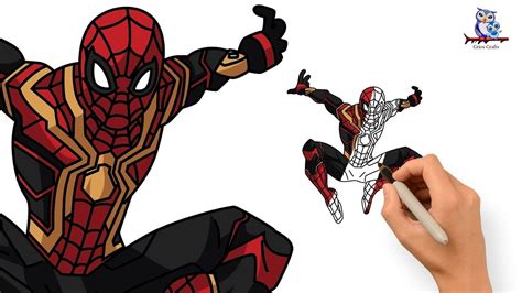 How To Draw Spider Man No Way Home P1 Tutorial In 2022 Spiderman