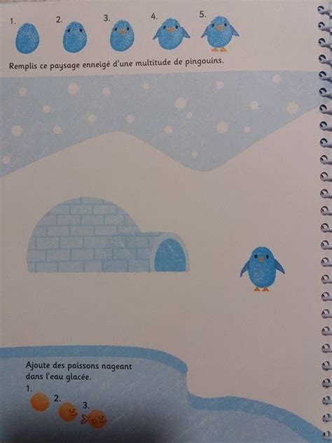 Dessine avec les doigts Noël Editions Usborne Activité manuelle