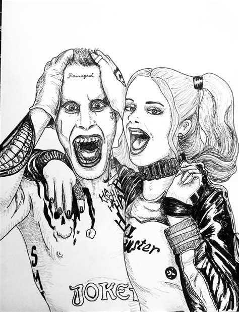 Harley Quinn Joker Drawing