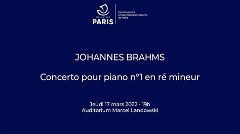 JOHANNES BRAHMS Concerto pour piano n1 en ré mineur YouTube