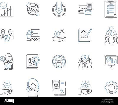 Audit And Evaluate Line Icons Collection Assessment Inspection