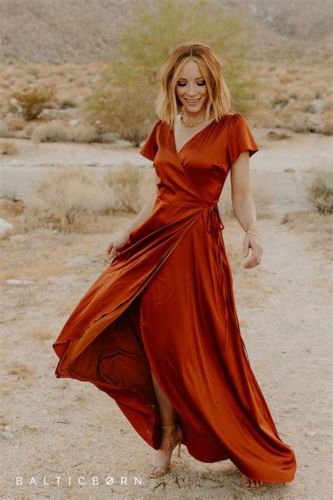 Rust Bridesmaid Dresses Baltic Born Rust Bridesmaid Dress Orange