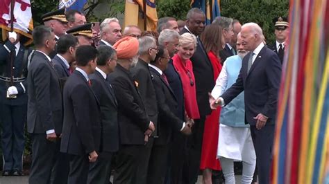 Pm Modi Us Visit व्हाइट हाउस पहुंचे प्रधानमंत्री नरेंद्र मोदी दिया गया गार्ड ऑफ ऑनर