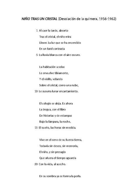 Ni O Tras Un Cristal Analisis Poemas Ni O Tras Un Cristal