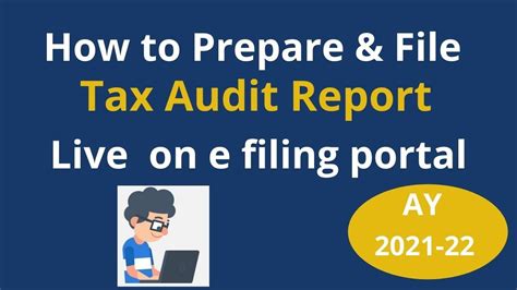 How To Prepare File Tax Audit Report In Form Cd On E Filing Portal