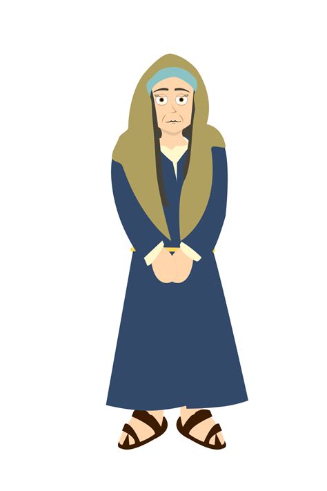 Cartoon Bible Character Mary Of Cleophas 26795184 PNG