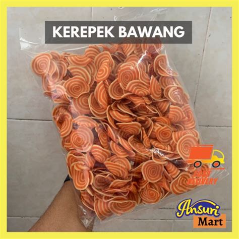 Kerepek Bawang Asli Kampung Rangup Pedas Gram Shopee Malaysia