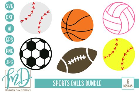 Sports Balls Svg Bundle Graphic By Morgan Day Designs Creative Fabrica