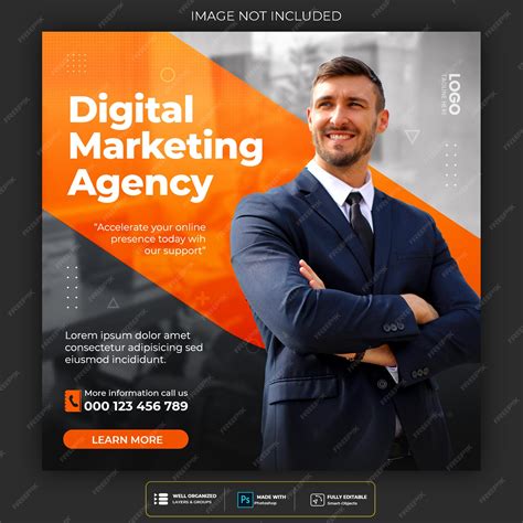 Premium Psd Digital Marketing Agency And Corporate Social Media Post