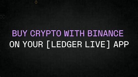 Ledger On Twitter Binance Is Now Available On Ledger Live Desktop