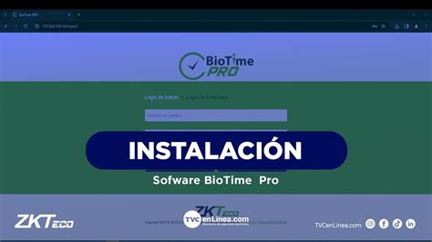 Instalaci N Del Software Biotime Pro Youtube