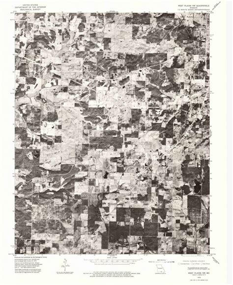 1976 West Plains Nw Mo Missouri Usgs Topographic Map In 2022