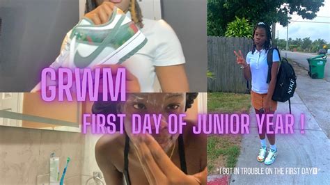 Grwm First Day Of School Junior Year Mini School Vlog Youtube