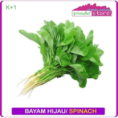 jual bayam hijau segar green spinach sayur bayam fresh shopee