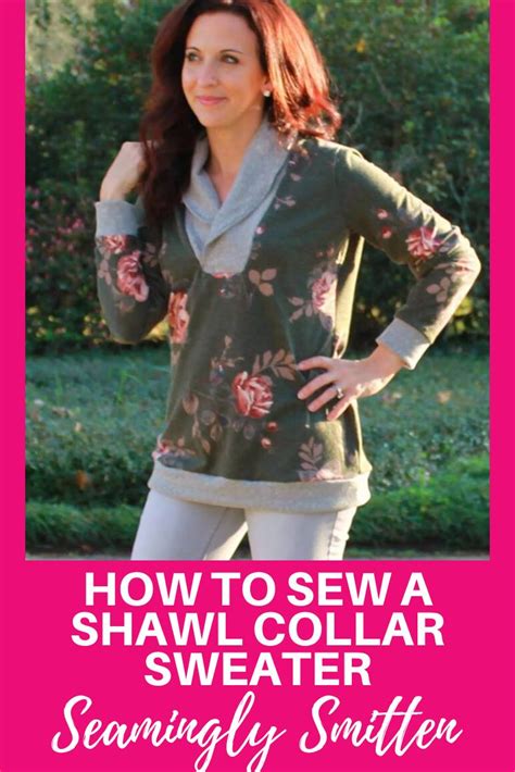 Shawl Collar Sweater Sewing Pattern For Women Seamingly Etsy Diy