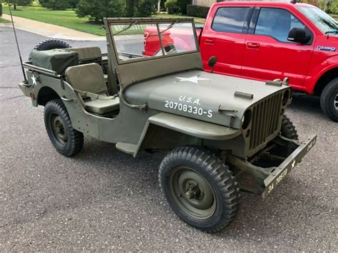 ORIGINAL WWII 1945 JEEP WILLYS MB MATCHING #'S US ARMY MILITARY ~ RUNS ...