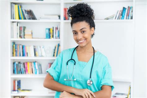 Laughing Mexican Female Nurse Or Medical Student Stock Image Image Of