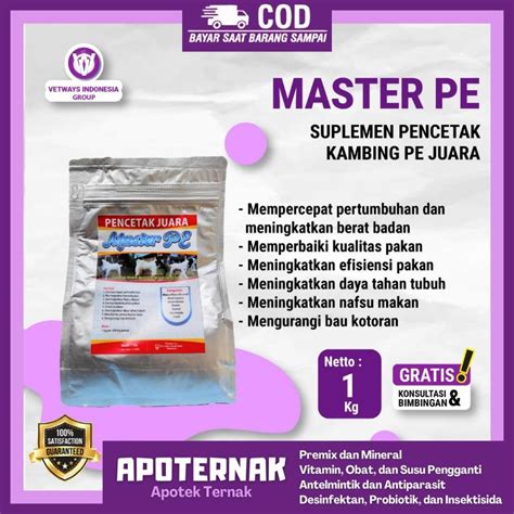 Jual Memperkenalkan Mix Master Pe Kg Kambing Perah Etawa Peningkat