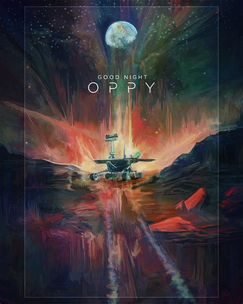 Good Night Oppy | Poster By John Dunn