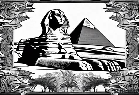 The Great Sphinx of Giza breaking the pyramids of Egypt tattoo idea ...