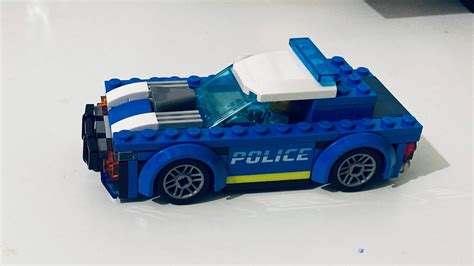 Lego Police Patrol Car Lego Polizeiauto Mobil Balap Polisi Youtube