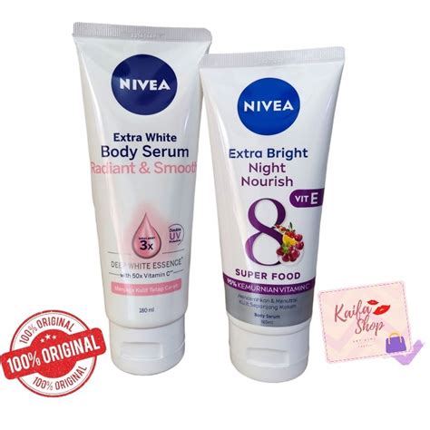 Jual Paket Kecantikan Pagi Malam Nivea Serum Extra White Radiant