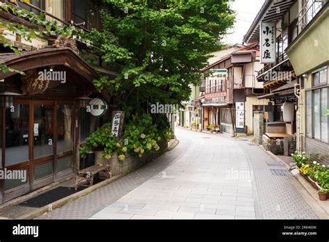 The Hot Spring Resort Of Shibu Onsen Stock Photo Alamy