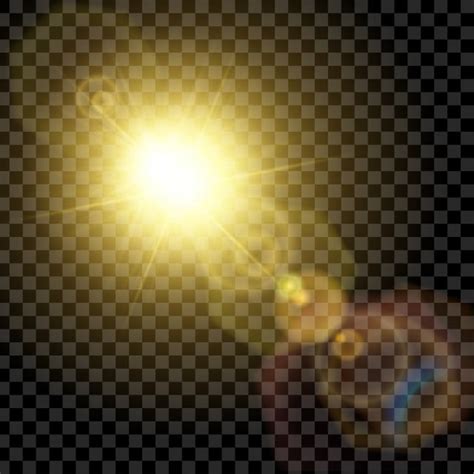 Sun Light Rays White Transparent, Light Ray Sun Glow Light Effect ...