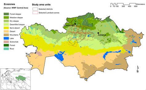 Kazakh Steppe Map