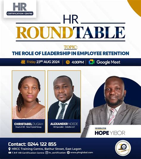 Join us for an impactful HR Roundtable on 'The Role of Leadership in ...