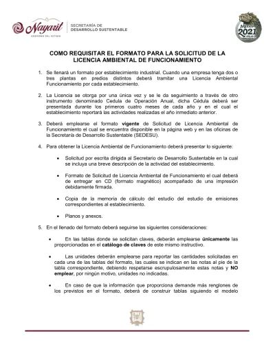 COMO REQUISITAR EL FORMATO PARA LA SOLICITUD DE LA LICENCIA AMBIENTAL