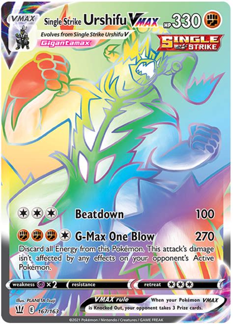 Single Strike Urshifu Vmax Battle Styles 167 Pokemon Card