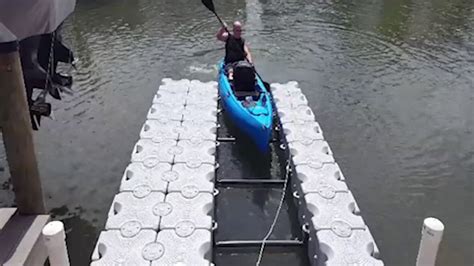 Kayak Launch Dock From Gulfstream Docks Youtube