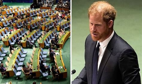 Prince Harry defended after Duke mocked for giving UN speech to almost ...