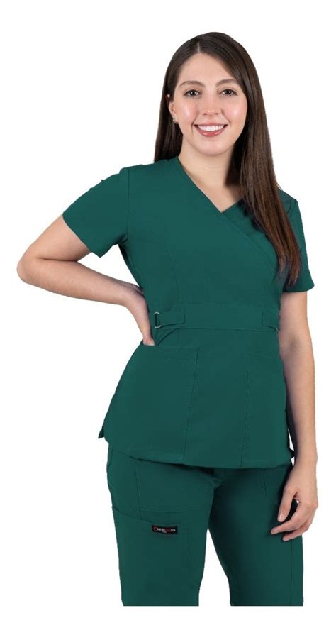 Uniforme Médico Quirúrgico Dama Antifluido spandex Verde Envío gratis