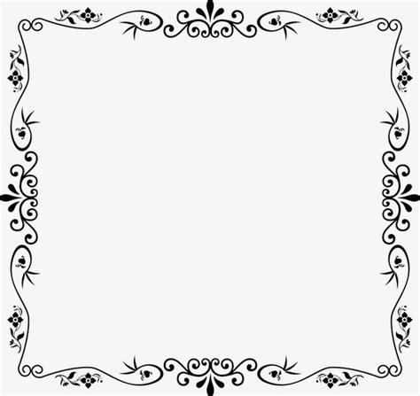 Moldura Preta E Branca - Simples, Preto E Branco, Moldura PNG, Preto E Branco Simples Imagens ...