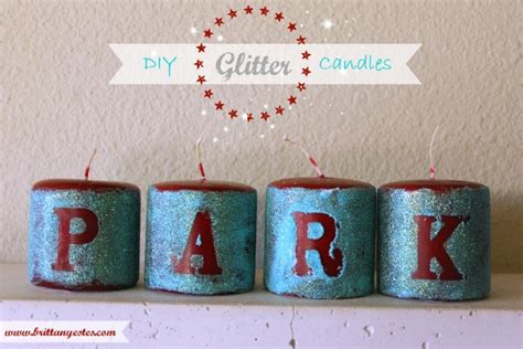 DIY Glitter Candles - Brittany Estes