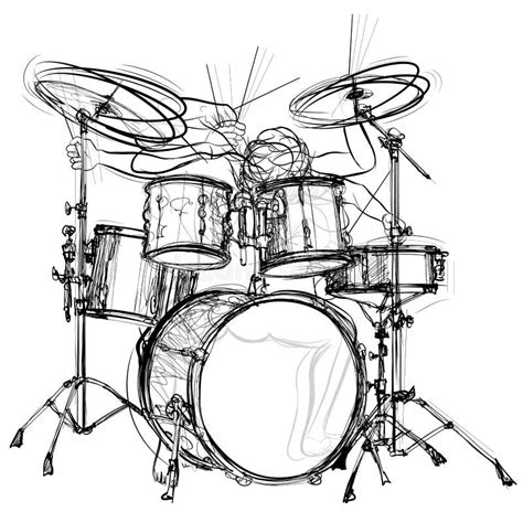 Drum Painting Vector Art Stock Vector Illustration Of Curve 40853494