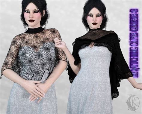 Dforce Bewitching Capes Genesis D Models For Daz Studio And Poser