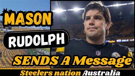 Breaking News Mason Rudolph Says Goodbye To The Steelers Bazesport