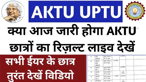 Aktu Result 2022 23 Aktu Odd Sem Result Aktu News Today Aktu