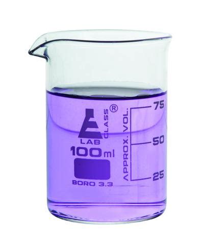 Vaso De Precipitado En Vidrio Borosilicato Graduado F Baja Ml