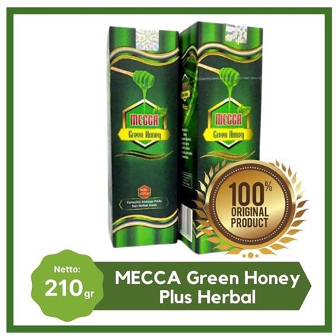 Jual ORIGINAL MECCA Green Honey 210Gr Madu Hijau Lambung Plus Herbal