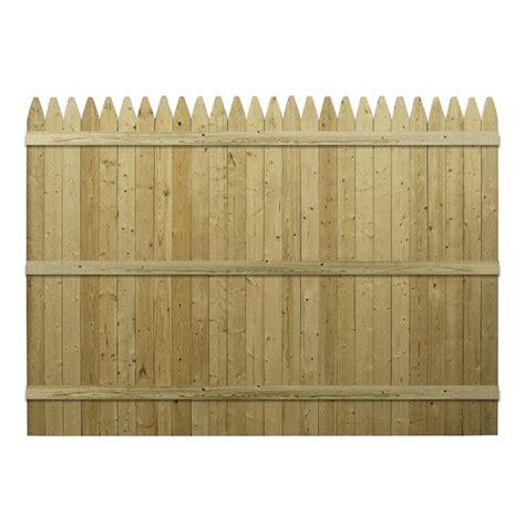 Severe Weather 6 Ft X 8 Ft Pressure Treated Spruce Pine Fir Gothic Privacy Stockade Fence Panel