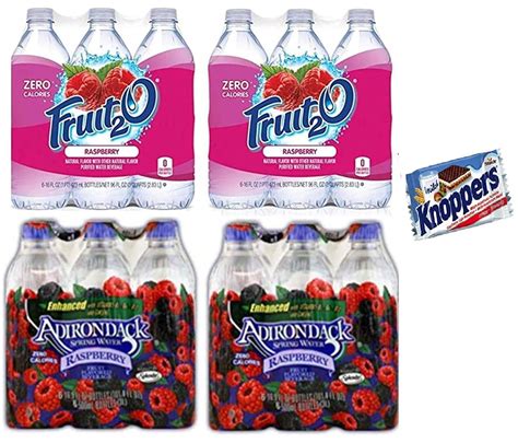 Zero Calorie Flavored Water Raspberry Bottles Adirondack