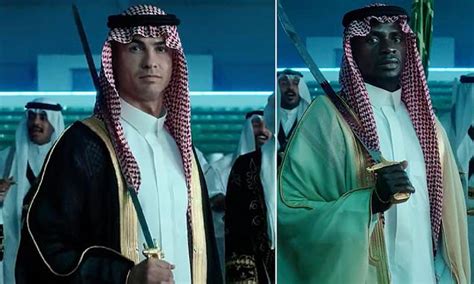 Cristiano Ronaldo Dons A Sword And Traditional Saudi Dress In New Video