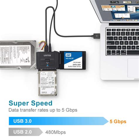 Unitek Usb 3 0 To Ide And Sata Converter External Hard Drive Adapter Kit For Universal 2 5 3 5 Hdd